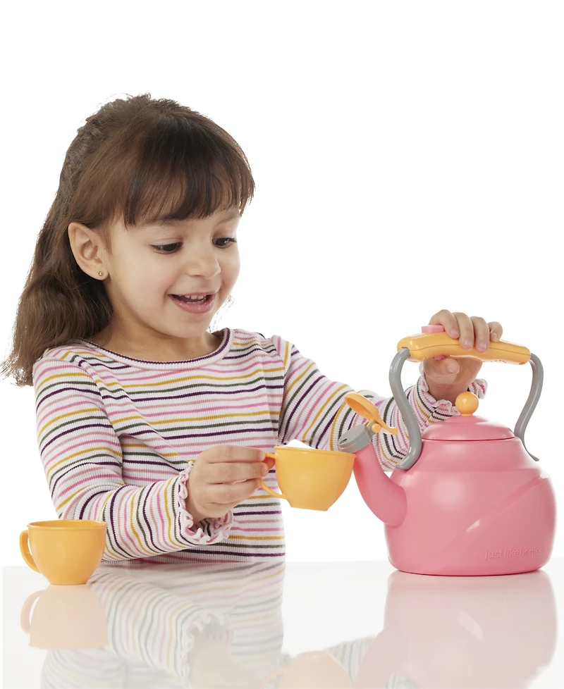 Just Like Home Toy Tea Kettle Play Set