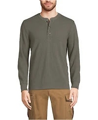 Lands' End Big & Tall Long Sleeve Thermal Waffle Henley