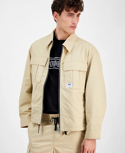 Hugo by Hugo Boss Men's Bino Long Sleeve Four-Pocket Zip-Front Jacket
