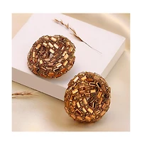 Sohi Women's The Nodum Stud Earrings