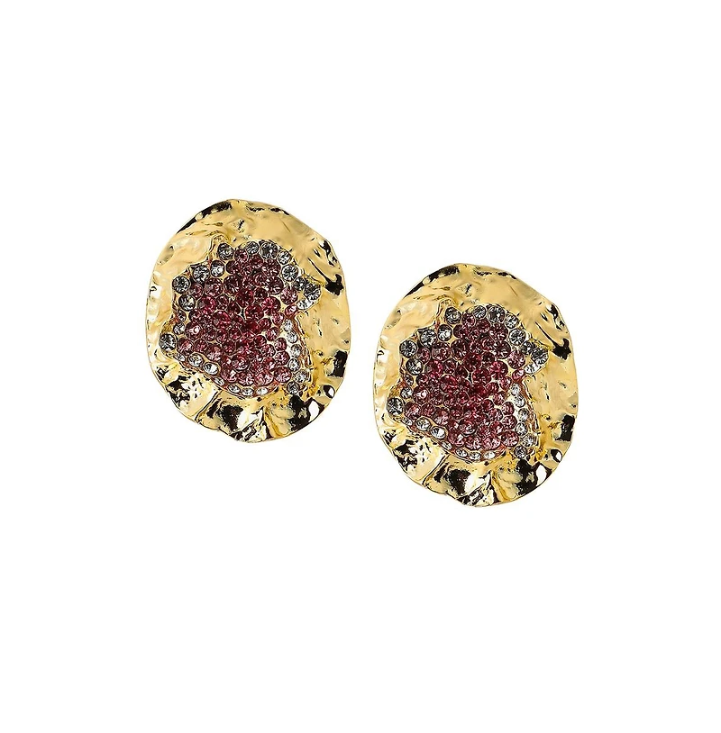 Sohi Women's The Lilypad Drop Earrings