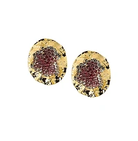 Sohi Women's The Lilypad Drop Earrings