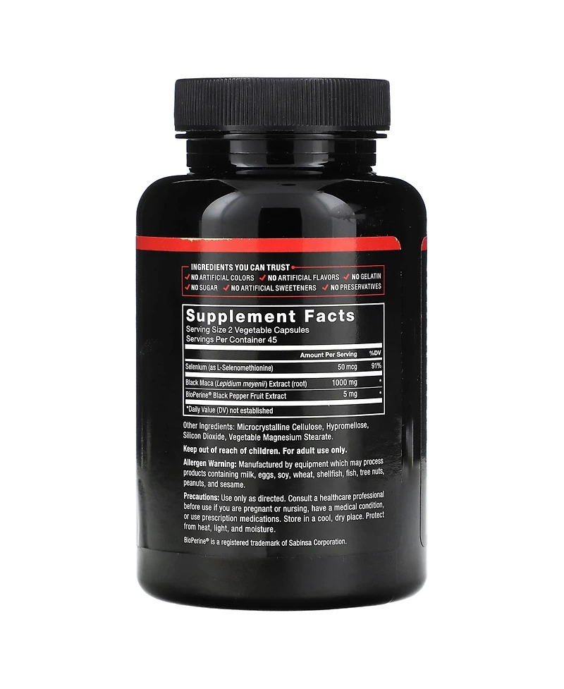Force Factor Fundamentals Black Maca