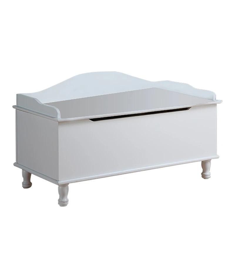 Kings Brand Furniture Applegate White Storage Bench Toy Chest