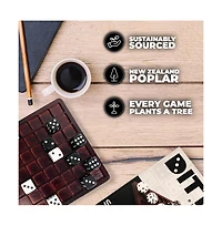 Swooc Games - Dittle - Dice Battle | Ages 6+ | Unique Wooden Coffee Table Games For Adults And Family | Best Board Games For Kids