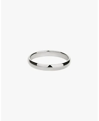 Sterling Silver Ingrid Classic Band Ring Size 6 – Minimalist Summer Ring, Timeless Design, Stackable