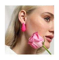 Sohi Women's The Medium Shell Stud Earrings