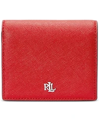 Lauren Ralph Lauren Crosshatch Leather Compact Wallet