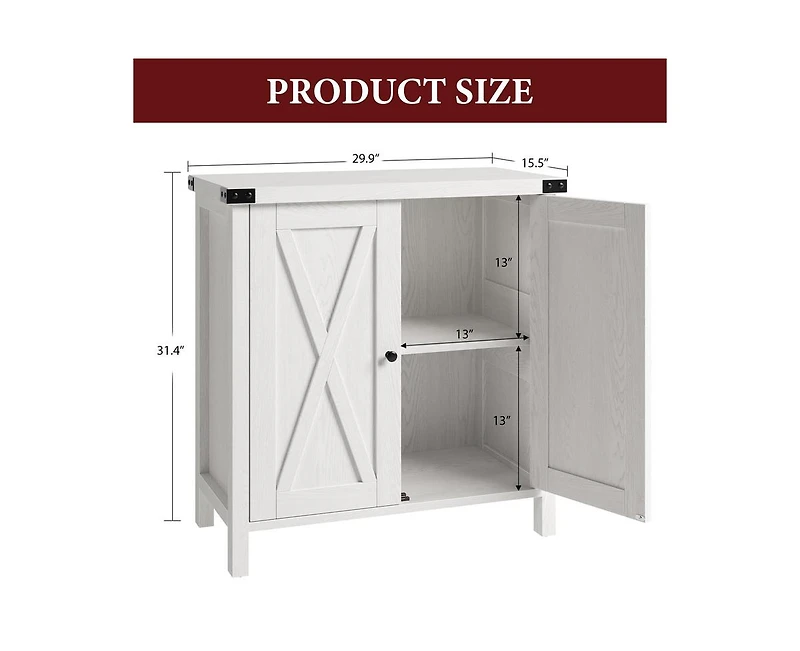 gaomon Buffet Cabinet Farmhouse Storage Cabinet with Doors and Shelves, Buffets and Sideboards Entryway Cabinet with Storage Accent Console Cabinet fo