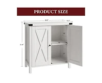 gaomon Buffet Cabinet Farmhouse Storage Cabinet with Doors and Shelves, Buffets and Sideboards Entryway Cabinet with Storage Accent Console Cabinet fo