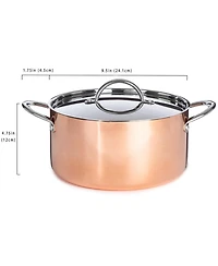 Tri-Ply 9.5" Covered Dutch Oven, Non-Hammered