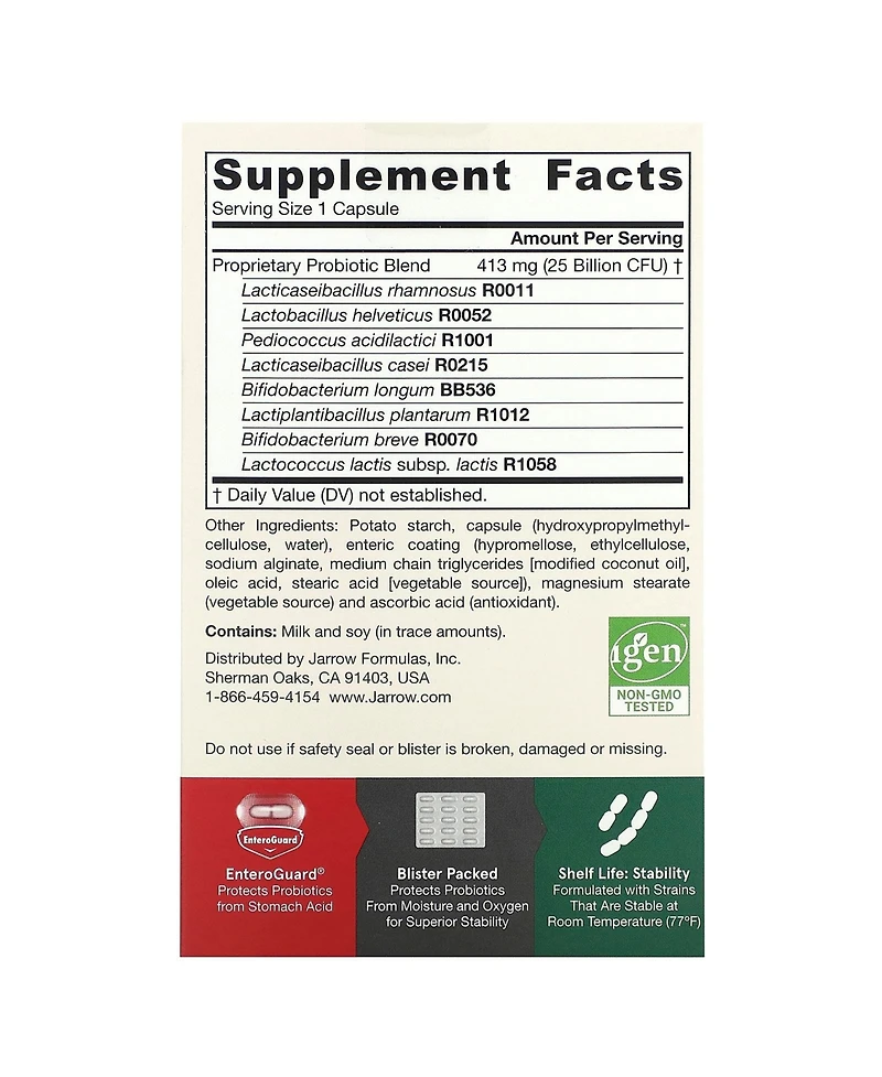 Jarrow Formulas Jarro-Dophilus Eps Billion Cfu