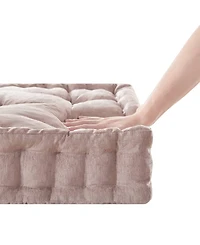 Intelligent Design Azza Chenille Square Floor Pillow Cushion, 24" x