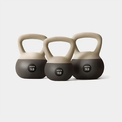 WeGym Soft Kettlebell 3pc Set - 10, 15, & 20 lbs