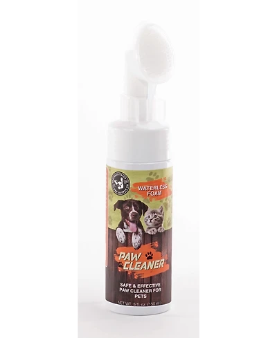 Precious Tails Waterless Foaming Paw Cleaner, Cleanser with Silicone Brush for Pet Grooming for Dogs and Cats, No Rinse