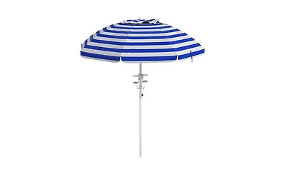 Slickblue Outdoor Beach Umbrella - Portable Sunshade for Beach, Patio, and Backyard Relaxation
