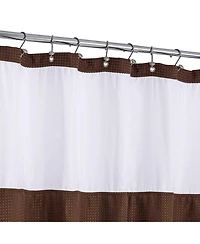 Awesome Home Textured Waffle Weave with Snap Liner and 12 Hooks, 71"X72"