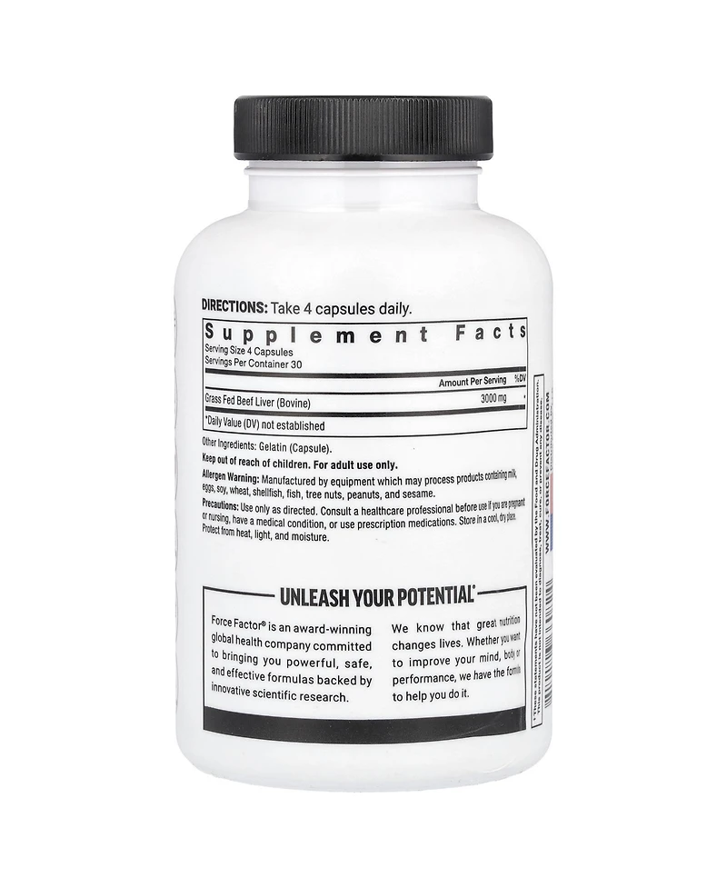 Force Factor Primal Origins Grass-Fed Beef Liver