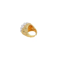 Sohi Women's The Elizabethan Statement Ring