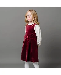 Hope & Henry Big Girls Sleeveless Bow Front Jumper