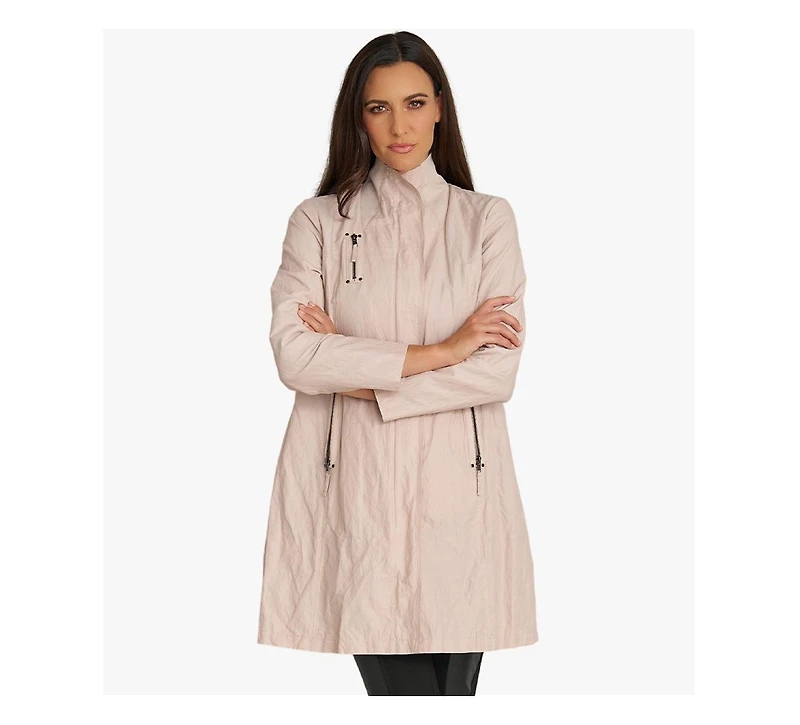 Stella Carakasi Women's Water Repellent Zip-Front Moto Inspired Favorite Jacket