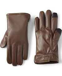 Lands' End Men's Cashtouch Lined Faux Leather Glove