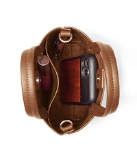 Lands' End Women's Faux Leather Crossbody Bag