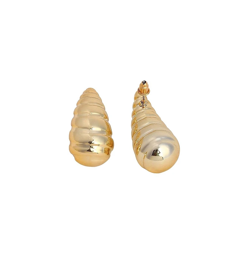 Sohi Women's The Medium Shell Stud Earrings
