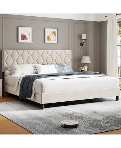 gaomon Bed Frame, Size Upholstered Bed Frame, Size Heavy-Duty Platform Bed Frame