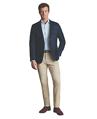Charles Tyrwhitt Men's Twill Wool Texture Slim Fit Jacket