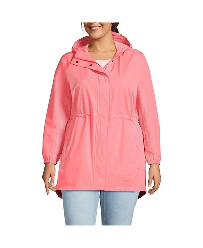 Lands' End Plus Squall Packable Waterproof Raincoat