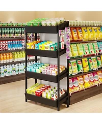 Tribesigns Wood Fruit and Vegetable Basket Stand Rack for Kitchen, Store, Supremarket, Black Friday Deals