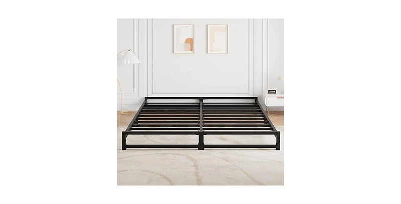 gaomon Full Size Metal Platform Bed Frame with Steel Slat Support