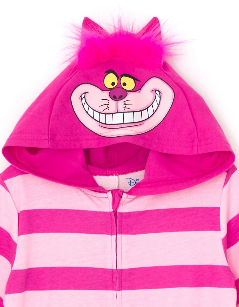 Disney Alice Wonderland Cheshire Cat Zip Up Coverall Tail