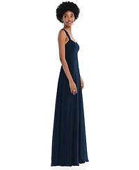 Contoured Wide Strap Sweetheart Maxi Dress