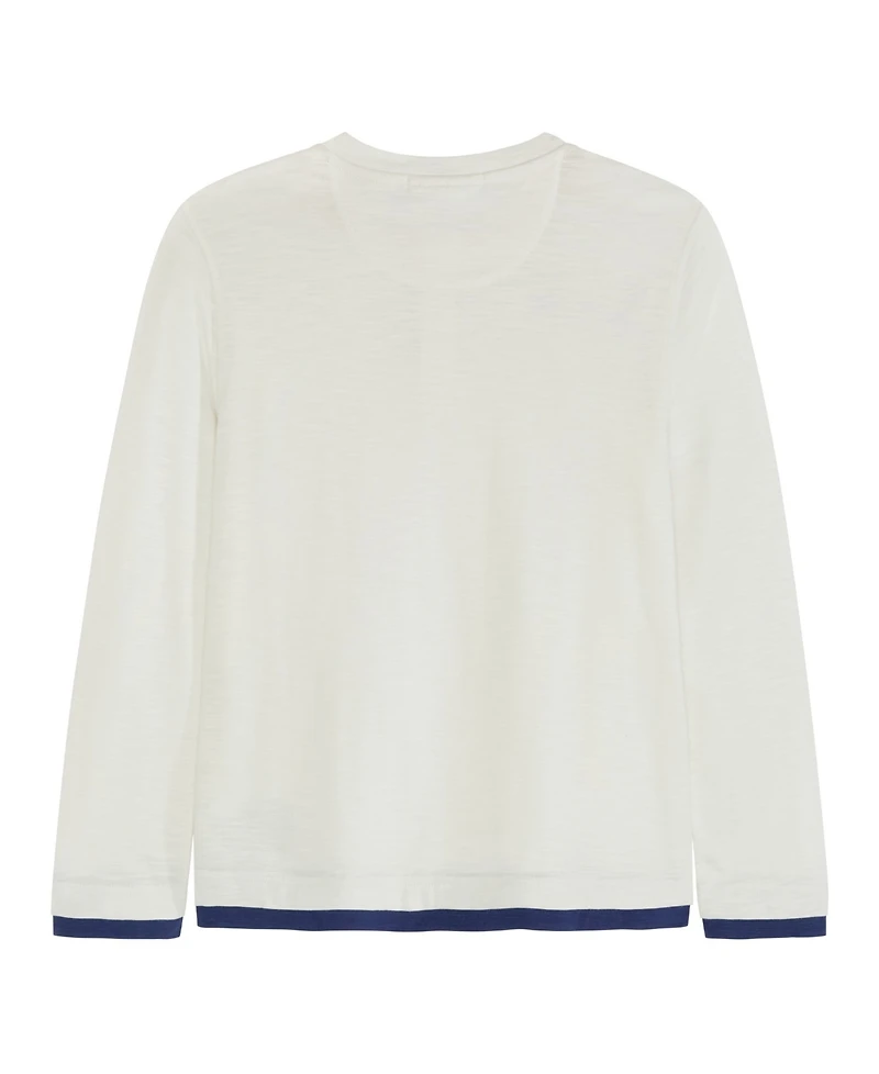 Scotch & Soda Big Boys Slub Jersey Henley T-Shirt