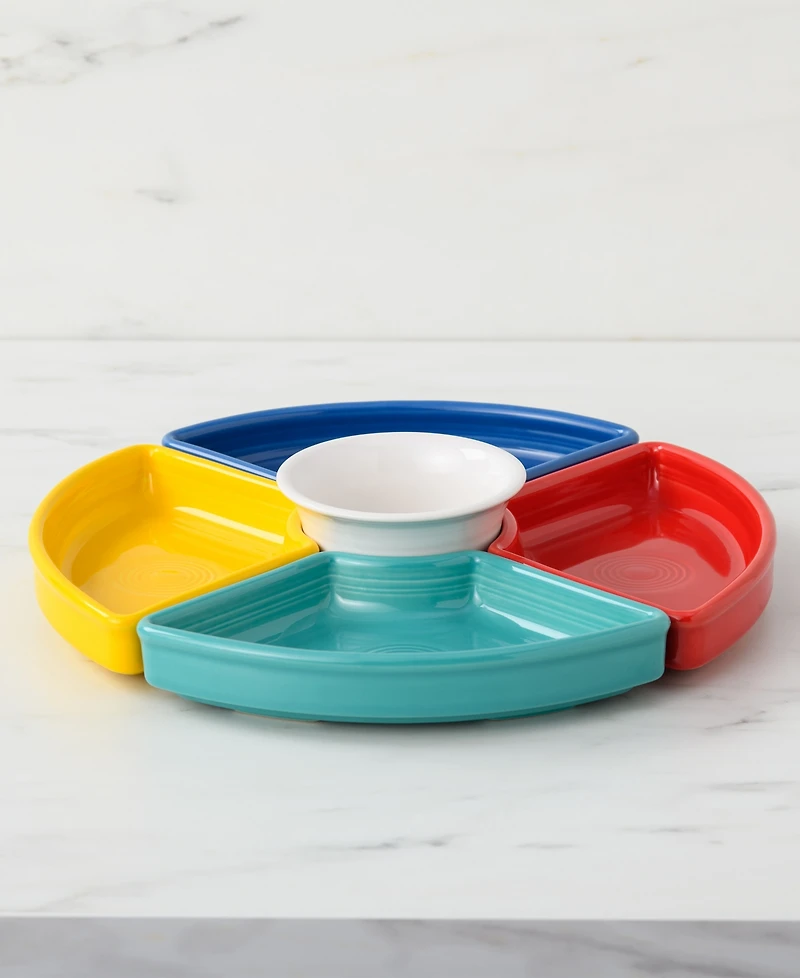 Fiesta 5 Pc. Vibrant Mixed Colors Entertaining Set