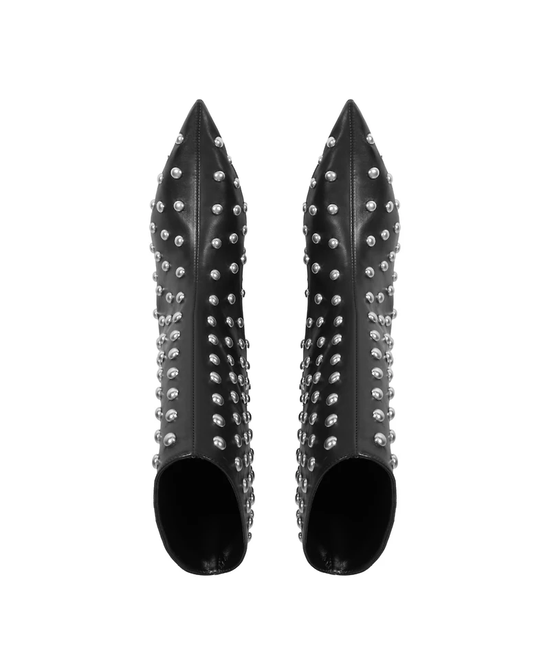 Schutz Women's Gail Stud Pointed Toe Booties