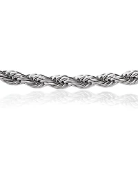 Lucky Brand Stainless Steel Rope Chain Necklace & Bracelet Set - Classic Jewelry for Men