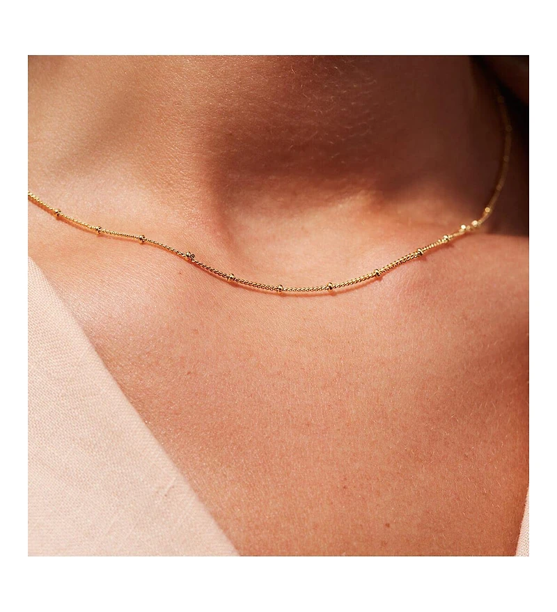 Ana Luisa Small Ball Chain Necklace - Ana Gold