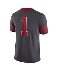 Jordan Men's 1 Anthracite Oklahoma Sooners Alternate Game Jersey