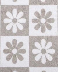 Betsey Johnson Daisy Check Ultra Soft Plush Fleece Blanket, Full/Queen