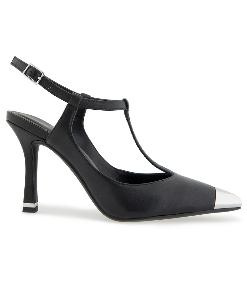 Kenneth Cole New York Women's Romi Cap Toe T-Strap Pumps