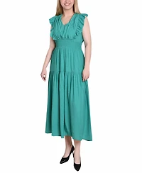 Ny Collection Women's Flutter Sleeve Midi Dress