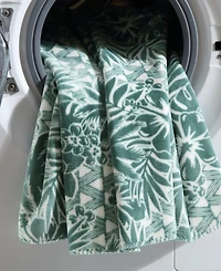 Closeout! Tommy Bahama Home Lanikai Fronds Flannel Blanket