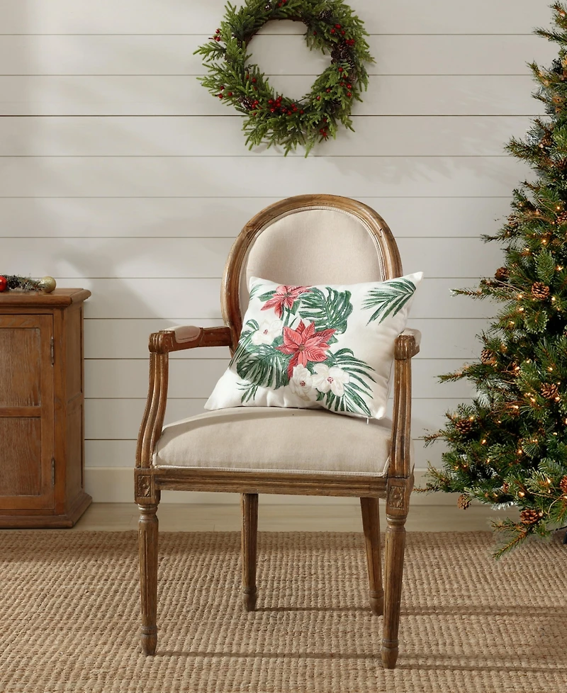 Tommy Bahama Home Festive Palms Felt Decorative Pillow, 15" x 20"