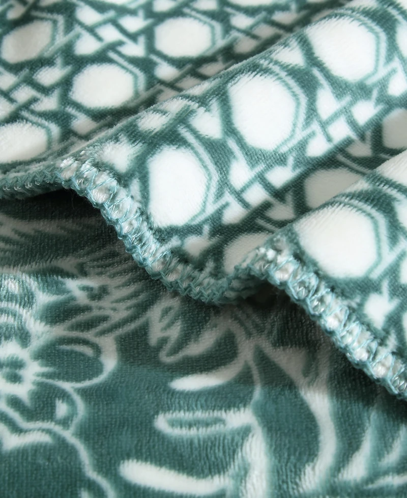 Closeout! Tommy Bahama Home Lanikai Fronds Flannel Blanket