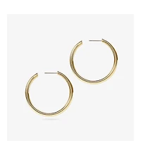 Ana Luisa Hoop Earrings - Tia Medium Gold