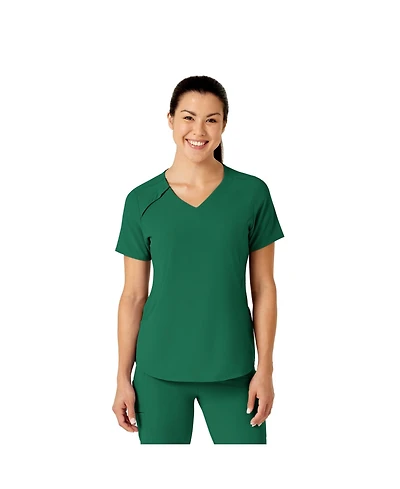 Wink Women's Renew Zip Accent Scrub Top