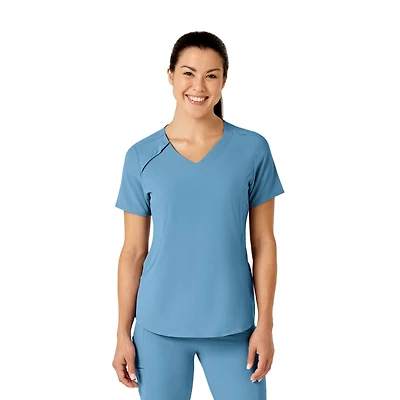 Wink Women's Renew Zip Accent Scrub Top